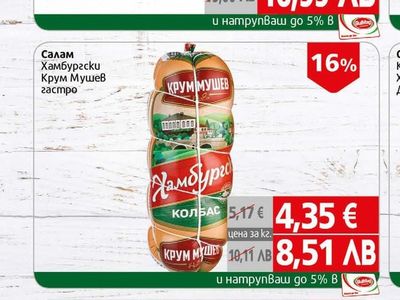 Крум Мушев Салам Хамбургски Крум Мушев гастро
