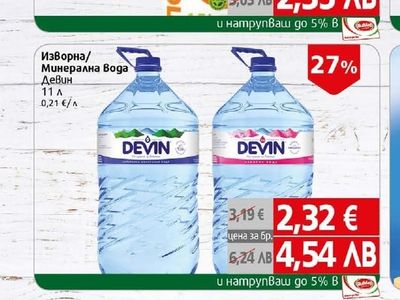 DEVIN Изворна/Минерална Вода Девин