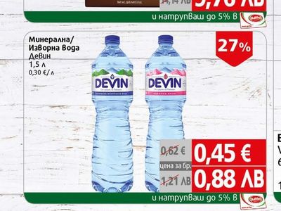 Devin Минерална/Изворна Вода