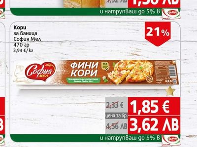 София Мел Кори за баница София Мел