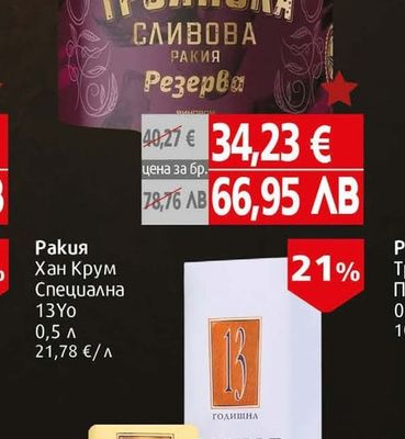 Ракия Троянска Сливова Резерва 15Yо