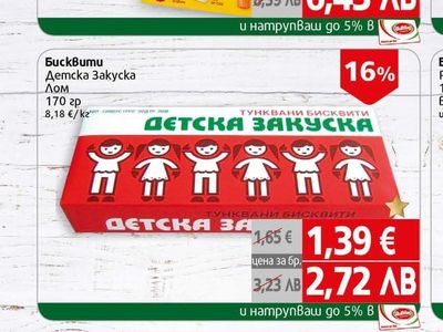Бисквити Детска Закуска