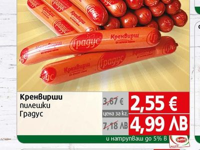 Градус Кренвирши пилешки Градус