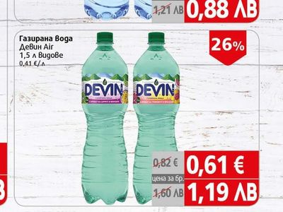 DEVIN Минерална/Изворна Вода Девин
