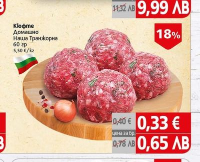 Кюфте Домашно Наша Транжорна