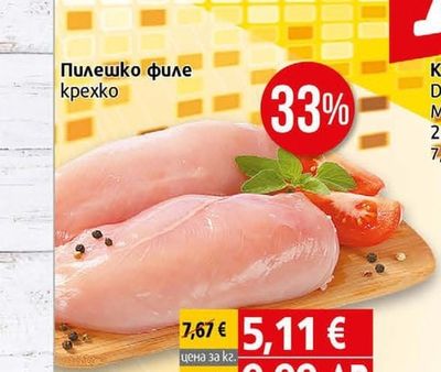 Пилешко филе kpexko