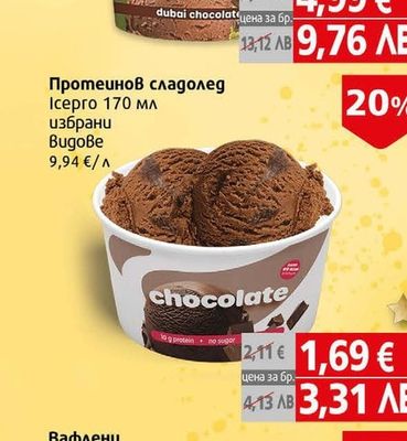 ICEPRO Протеинов сладолед Ісерго
