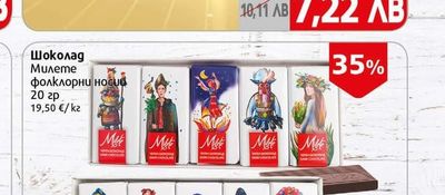 Milka Шоколад Милете фолклорни носи