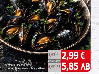Black Sea SHELLS Пресни черни миди