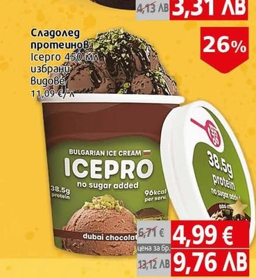 Icepro Сладолед протеинов Icepro