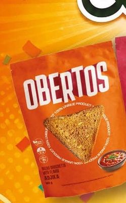 OBERTOS BREAD BRUSCHETTA WITH FLAVOR ADJIKA