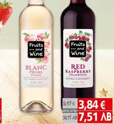 Fruits & Wine Fruits&Wine BLANC PÊCHE