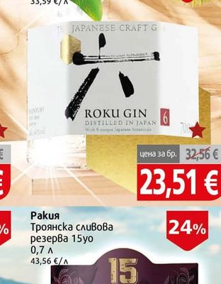 Roku Gin Джин Roku 43%