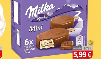 Milka Тоблерон / Милка стик Mini Vanilla & Chocolate Swirl