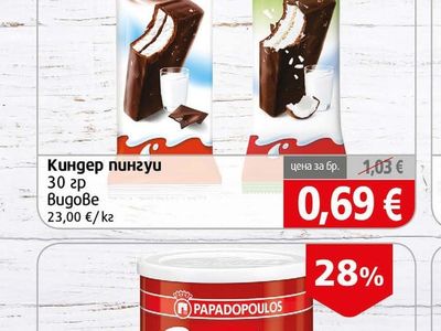 Kinder Киндер пингуи