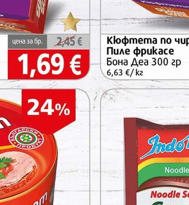 Бона Деа Кюфтета по чирпански / Пиле фрикасе