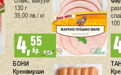 ЕКО МЕС Пуешко филе жарено слайс