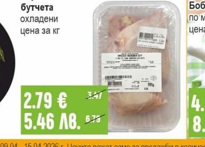 Горни пилешки бутчета охладени