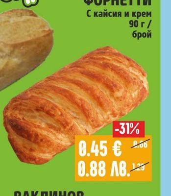 ФОРНЕТТИ С кайсия и крем