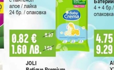 BABY CREMA Мокри кърпи