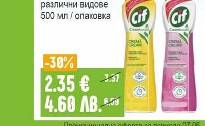 CIF Препарат за фаянс