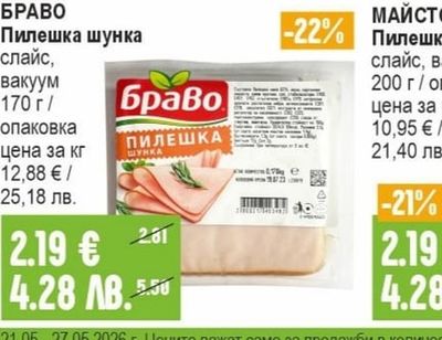 БРАВО Пилешка шунка
