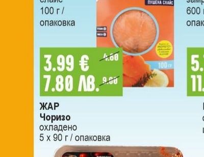 ЖАР Чоризо охладено