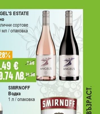 ANGEL'S ESTATE Вино различни сортове