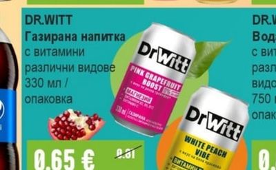 DR.WITT Газирана напитка с витамини различни видове