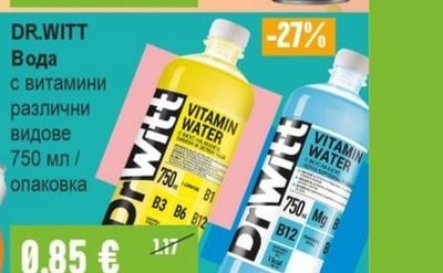 DR.WITT Вода с витамини различни видове