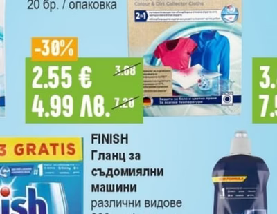 FINISH Гланц за съдомиялни машини
