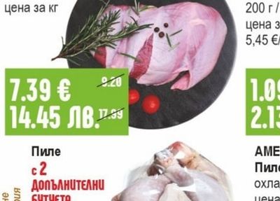 Пуешка пържола от бут, крехка охладена