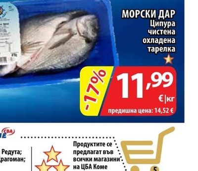 МОРСКИ ДАР Ципура чистена охладена тарелка
