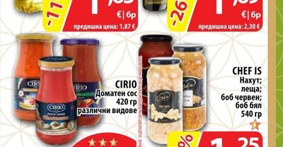 CIRIO Доматен сос различни видове