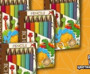PENCILS Шоколад цветни моливи