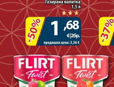 FLIRT twist Водка grapefruit & orance; raspberry & lime