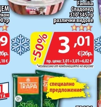 NESTLE Сладолед Familia