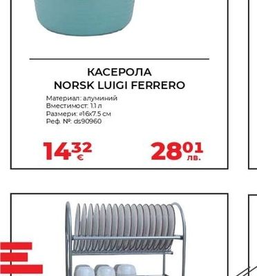 NORSK LUIGI FERRERO КАСЕРОЛА