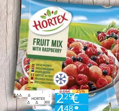 HORTEX FRUIT MIX WITH RASPBERRY