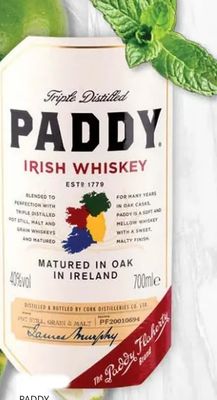PADDY PADDY IRISH WHISKEY