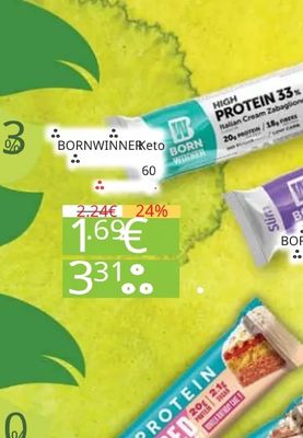 BORNWINNER Keto HIGH PROTEIN 33% Italian Cream Zabaglione