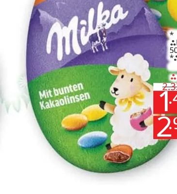 Milka Milka Mit bunten Kakaolinsen