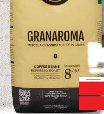 CAFFE VERGNANO 1882 GRANAROMA MISCELA CLASSICA ICAFFE IN GRANI