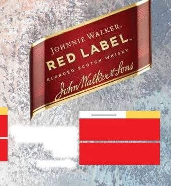 JOHNNIE WALKER. RED LABEL BLENDED SCOTCH WHISKY