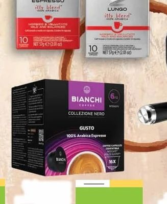Bianchi Bianchi Collezione Nero Gusto 100% Arabica Espresso Coffee Capsules