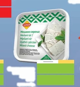 ЗАРАБИЕ Мешано сирење Mešani sir / Mješani sir Djathë i përzier Mixed cheese