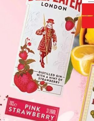 BEEFEATER DISTILLED GIN WITH A HINT OF STRAWBERRY