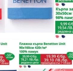 Benetton Unit Постелка за баня Benetton Unit