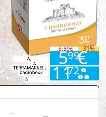 TERRA MARKELLI CHARDONNAY DRY WHITE WINE