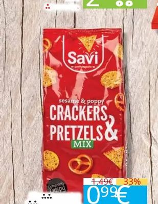 Savi SAVI Crackers, Pretzels & Mix